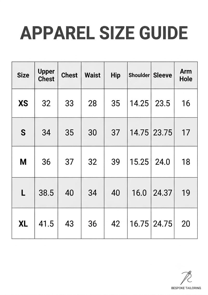Apparel Size Guide